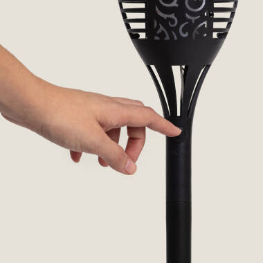 Imagem de Tocha Solar LED de Efeito Chama com Espeto 1W 78cm 