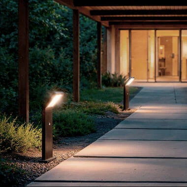 Imagen de Baliza Exterior LED 9.5W Superficie Pie 50cm Aluminio con Detector de Movimiento Legacy