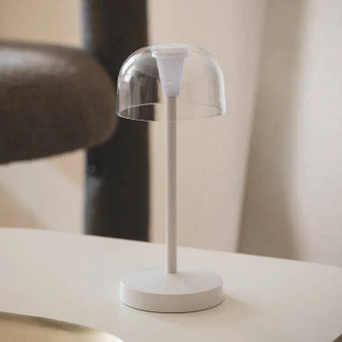 Candeeiro de Mesa LED Portátil para Exterior Metal com Bateria USB  Recarregável Lendora