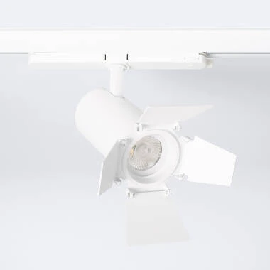 Foco Carril LED Trifásico 30W Fasano Cinema CCT Seleccionável Regulável DALI Branco