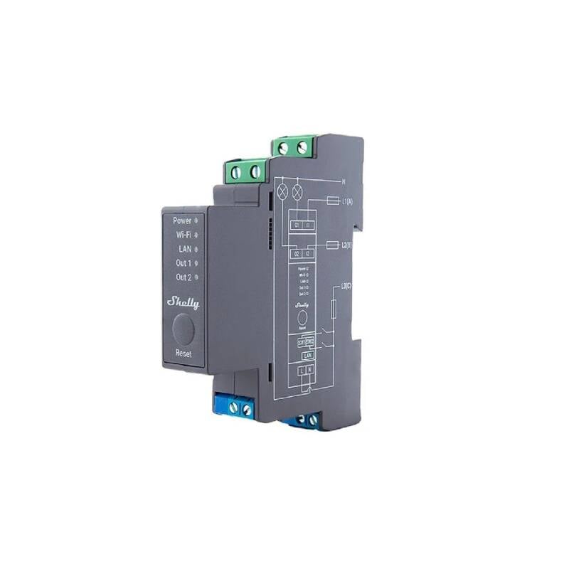 Imagem de Shelly Pro2 Relé de 2 Canais