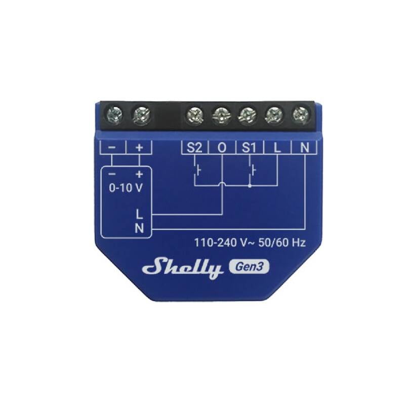 Imagem de Shelly Dimmer PM GEN3 Controlador 0/1-10V 