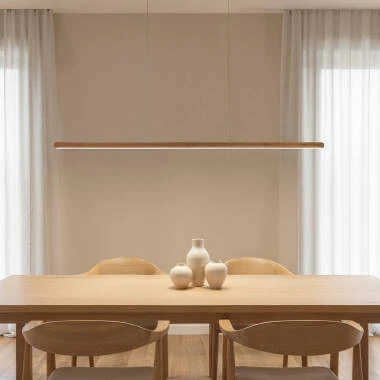 Imagem de Candeeiro Suspenso Lineal LED 30W Alumínio CCT Seleccionável Denzel