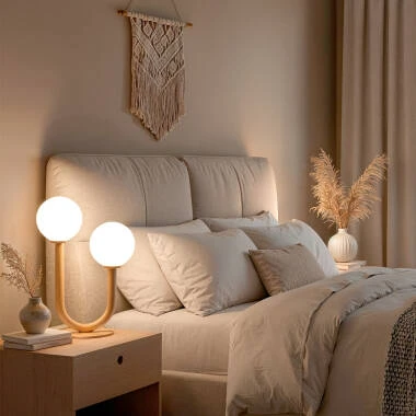 Imagen de Lámpara de Mesa Metal y Cristal Zeina