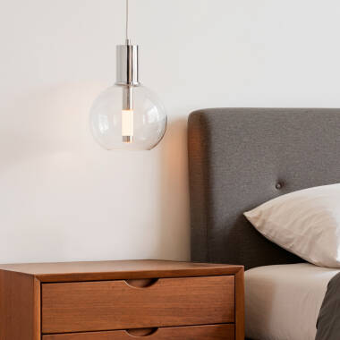 Candeeiro Suspenso LED 5W Metal e Vidro Ludvika