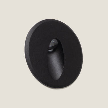 Baliza Exterior LED 3W Empotrable Pared Circular Oval Adam
