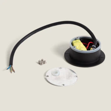 Imagen de Baliza Exterior LED 3W Empotrable Pared Circular Oval Adam