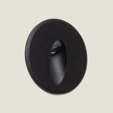 Baliza Exterior LED 3W Empotrable Pared Circular Oval Adam