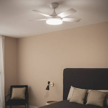 Imagem de Ventoinha de Teto Silenciosa Patroclo Branca 106cm Motor DC