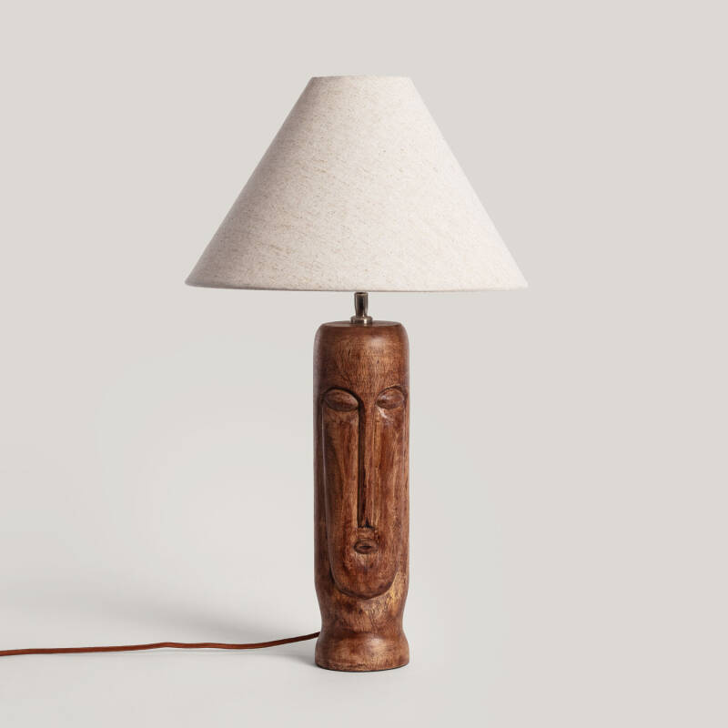 Imagen de Lámpara de Mesa Madera Tótem ILUZZIA