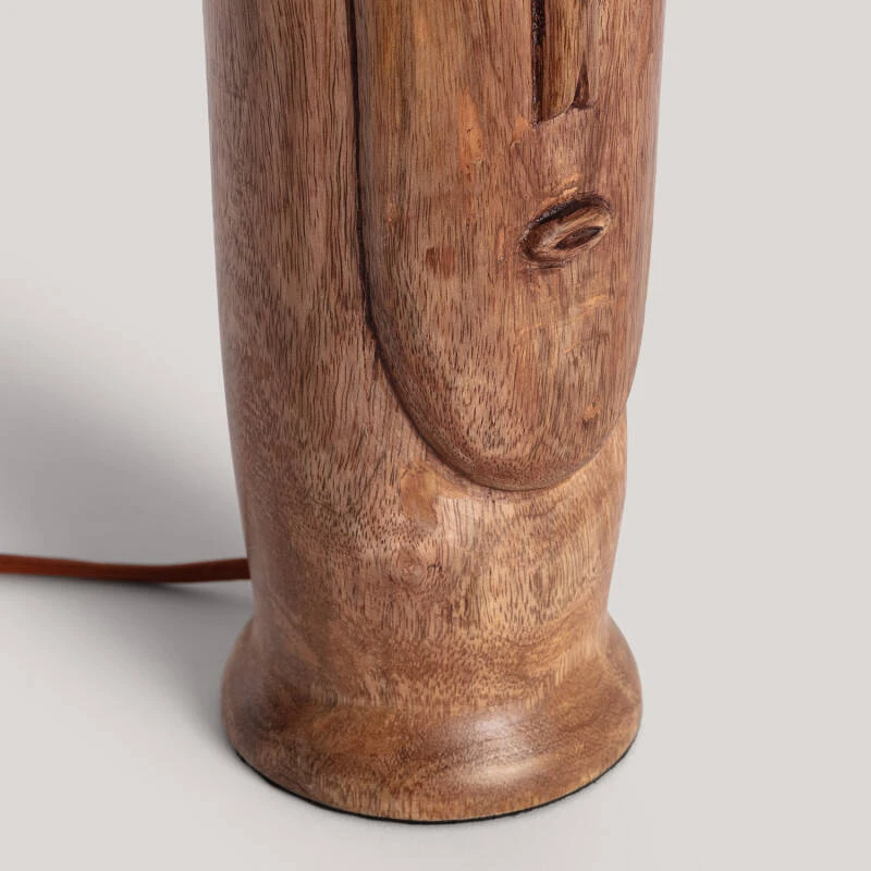 Imagen de Lámpara de Mesa Madera Tótem ILUZZIA