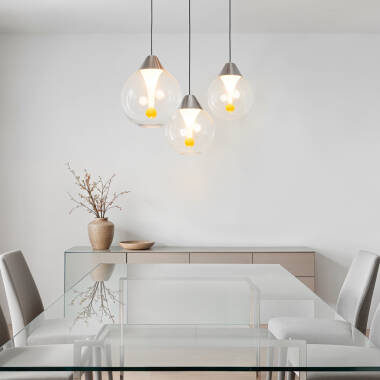 Imagen de Lámpara Colgante Cristal LED 30W Liborina 3 Focos