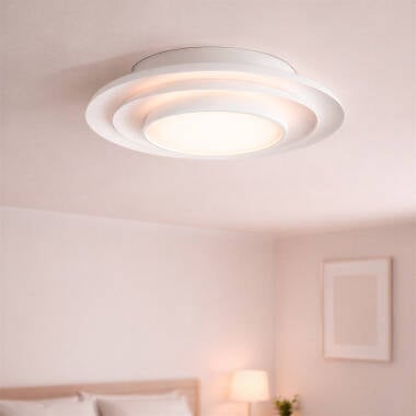 Plafón LED 26W Circular Metal Ø400 mm CCT Seleccionable Handen Telmor