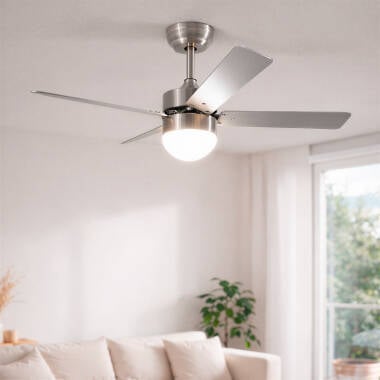 Ventilador de Techo Silencioso Cygnus Níquel 107cm Motor DC WiFi