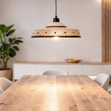 Lámpara Colgante Fibras Naturales Esuay Arya ILUZZIA