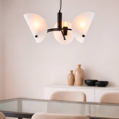 Candeeiro Suspenso Metal e Vidro Genaro