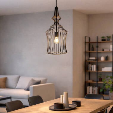 Imagem de Candeeiro Suspenso Metal Elina 