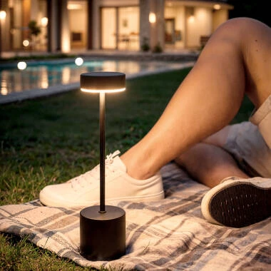 Candeeiro de Mesa LED 2W Portátil 2W com Bateria USB Recarregável Zimba