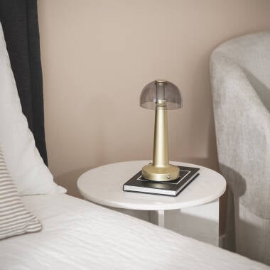 Imagen de Lámpara de Mesa LED Metal Portátil con Batería USB Recargable Luliu Orsha