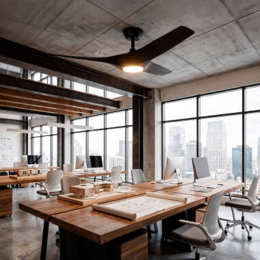 Imagen de Ventilador de Techo Silencioso Egina Negro 132cm Motor DC