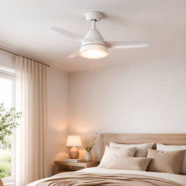 Fotografía del producto: Ventilador de Techo Silencioso Industrial Blanco 91cm Motor DC