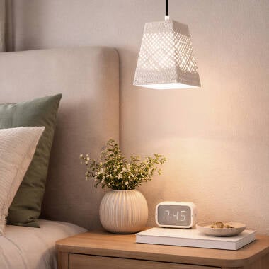 Imagem de Candeeiro Suspenso Fibra Natural Gorgos