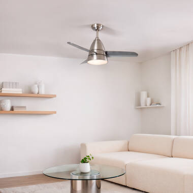 Imagen de Ventilador de Techo Silencioso Industrial Plata 91cm Motor DC