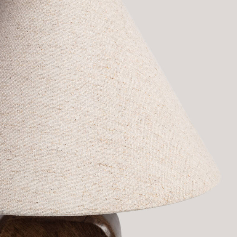 Imagem de Candeeiro de Mesa Madeira Ishana ILUZZIA