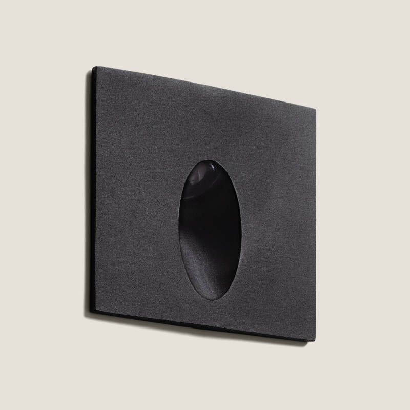 Imagen de Baliza Exterior LED 3W Empotrable Pared Cuadrado Adam