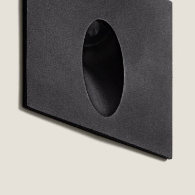 Imagen de Baliza Exterior LED 3W Empotrable Pared Cuadrado Adam