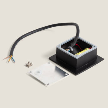 Imagen de Baliza Exterior LED 3W Empotrable Pared Cuadrado Adam