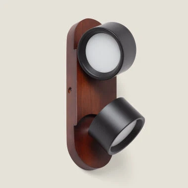 Imagem de Aplique de Parede LED 10W Metal CCT Seleccionável Cundra 2 Focos