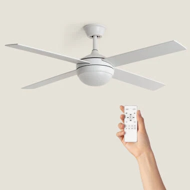 Ventoinha de Teto com luz  Silenciosa DC com aspas de madeira Navy Evo