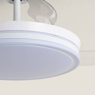 Imagen de Ventilador de Techo con luz Silencioso DC aspas retráctiles Dalori Evo