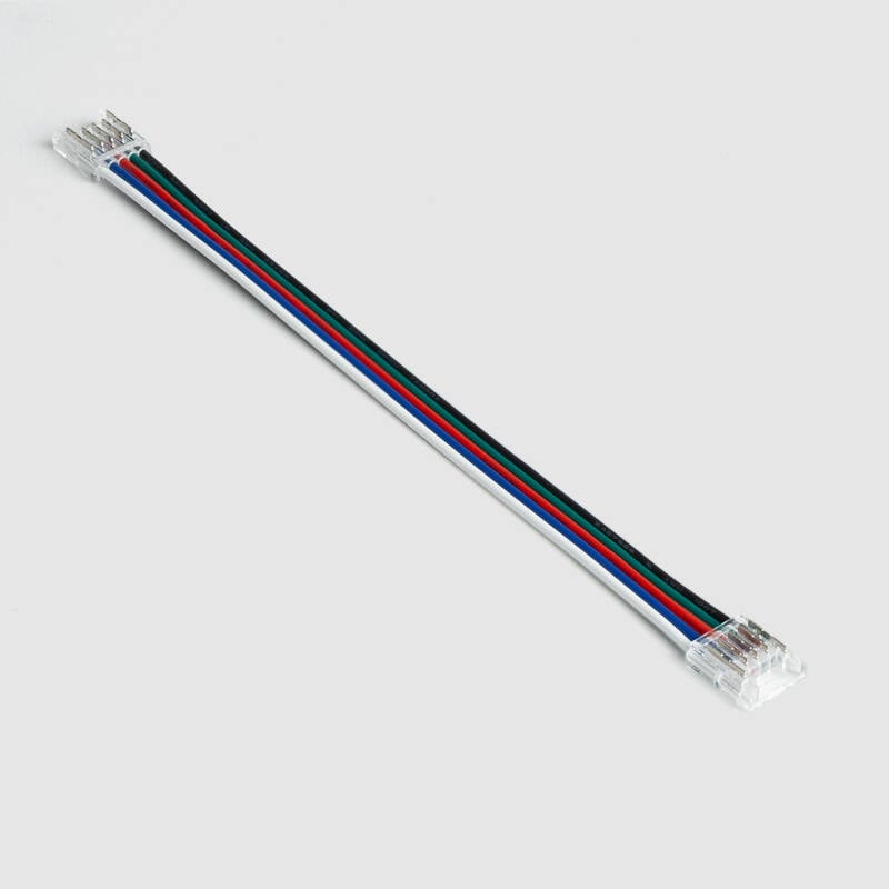 Imagen de Conector para Tira LED 24V RGBW SMD Ancho 10mm IP20 Doble con Cable