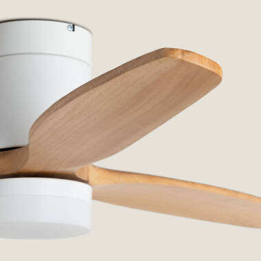 Imagen de Ventilador de Techo con luz Silencioso DC aspas de madera Leros