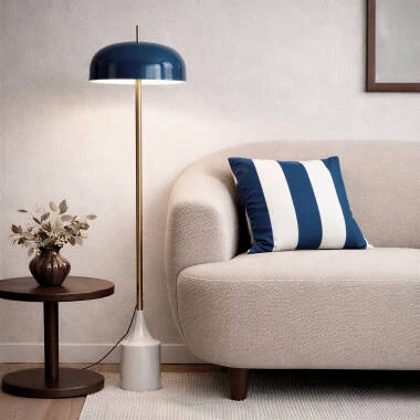 Lámpara de Pie Metal Aluminio Dolena