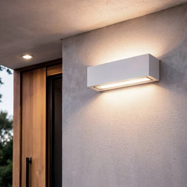Aplique de Pared Exterior LED 18W de Aluminio Iluminación Doble Cara CCT Seleccionable Gropius