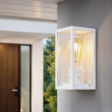 Imagen de Aplique de Pared Exterior Aluminio y Cristal Atrium