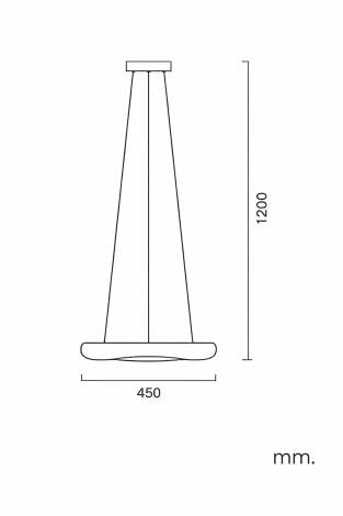 Imagen de Lámpara Colgante LED 36W Ø450 mm Kate
