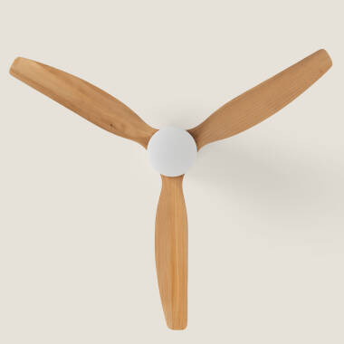 Imagen de Ventilador de Techo con luz Silencioso DC aspas de madera Leros