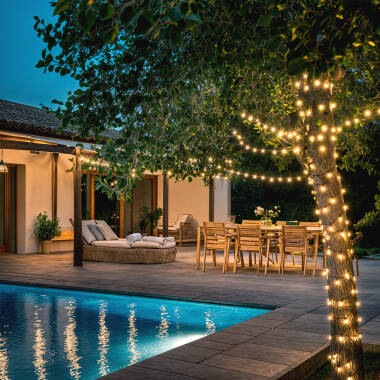 Imagen de Guirnalda Solar Exterior Cable LED 22m   