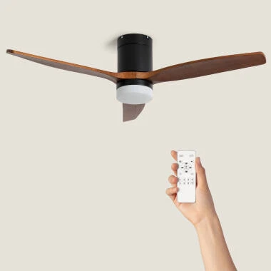 Ventilador de Techo con luz Silencioso DC aspas de madera Leros