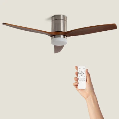 Ventilador de Techo con luz Silencioso DC aspas de madera Leros