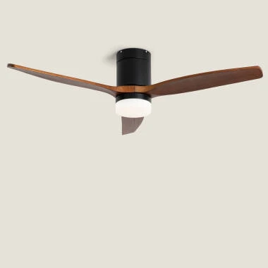 Imagem de Ventoinha de Teto com luz Silenciosa DC com aspas de madeira Leros