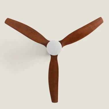 Imagem de Ventoinha de Teto com luz Silenciosa DC com aspas de madeira Leros