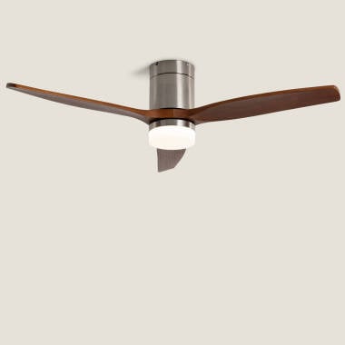 Imagen de Ventilador de Techo con luz Silencioso DC aspas de madera Leros