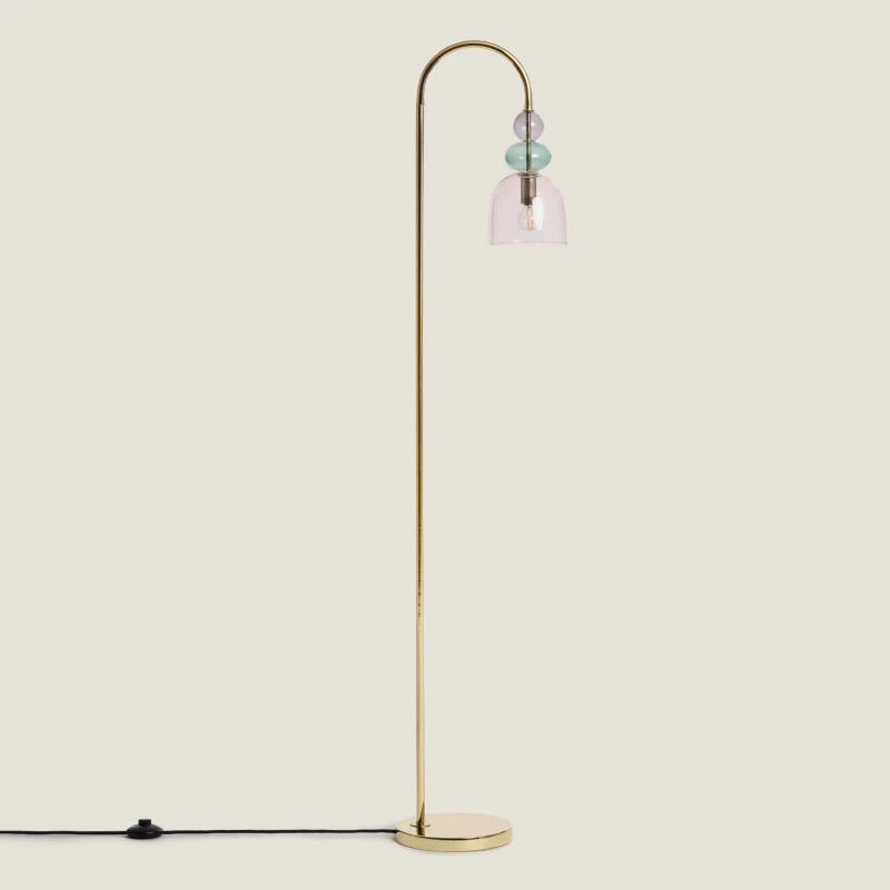 Imagem de Candeeiro de Pé Metal e Vidro Baudelaire