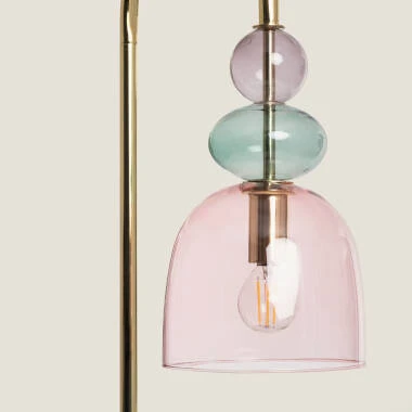 Imagem de Candeeiro de Pé Metal e Vidro Baudelaire