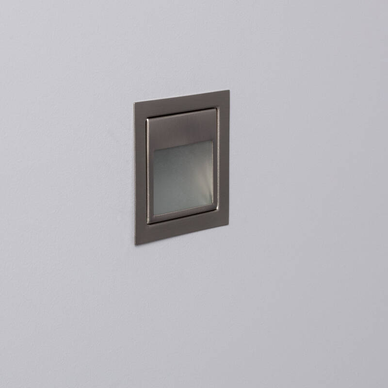 Imagen de Baliza de Pared LED 1.5W Empotrable Acero Inoxidable Larry
